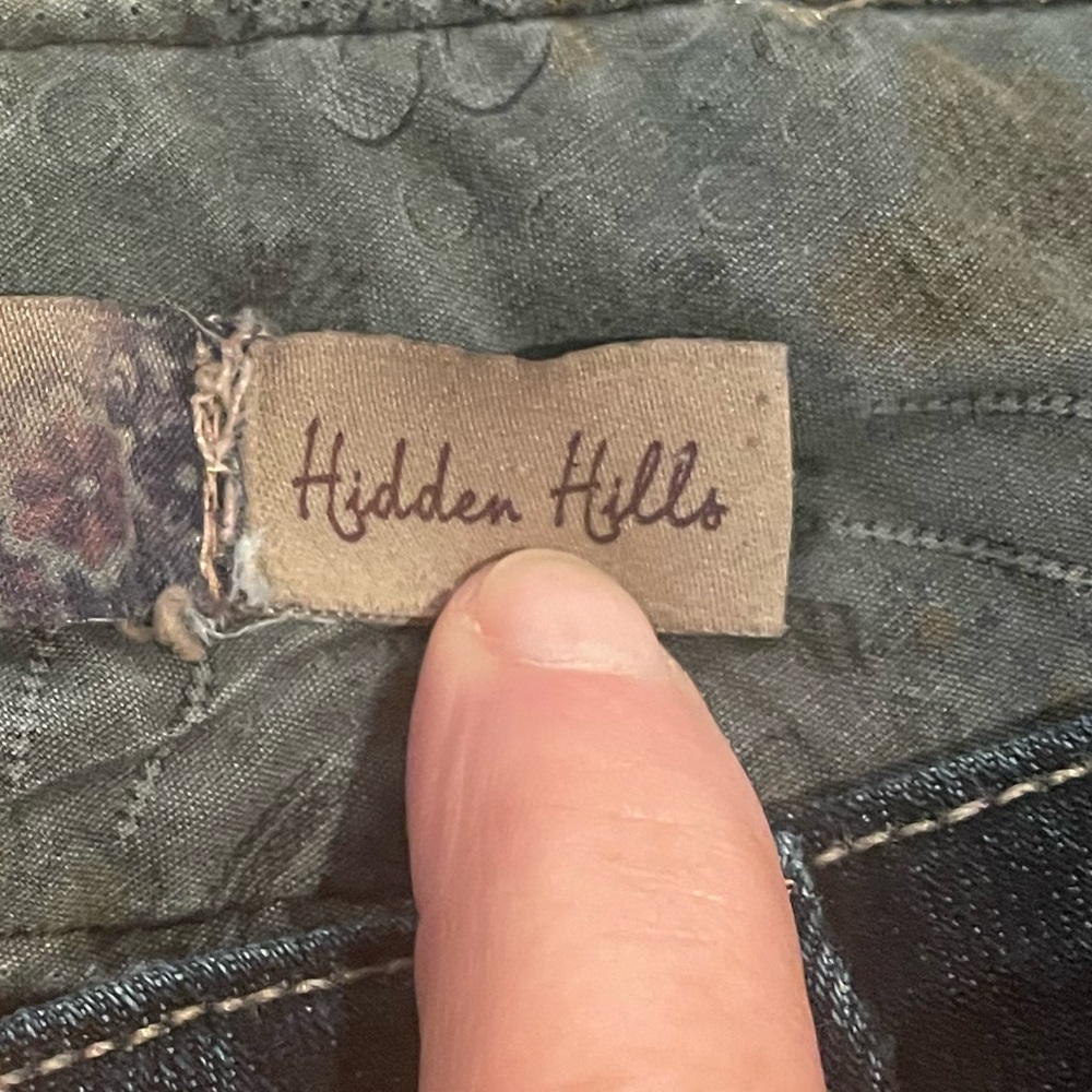Paige Hidden Hills Flare Bootcut Dark Wash Jeans - Size 27 - Picture 9 of 13